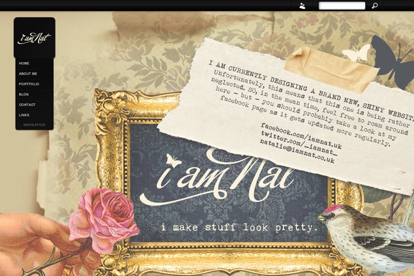 Sideways theme site design template sample