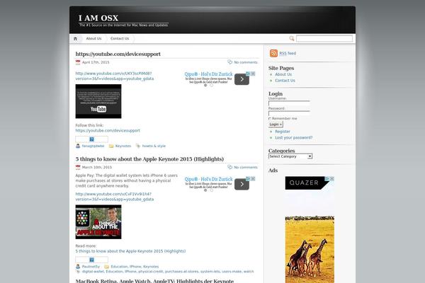 iNove theme site design template sample
