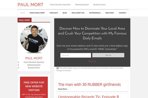 Performag theme site design template sample