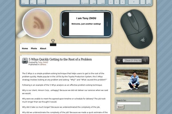 Coffee-desk theme site design template sample