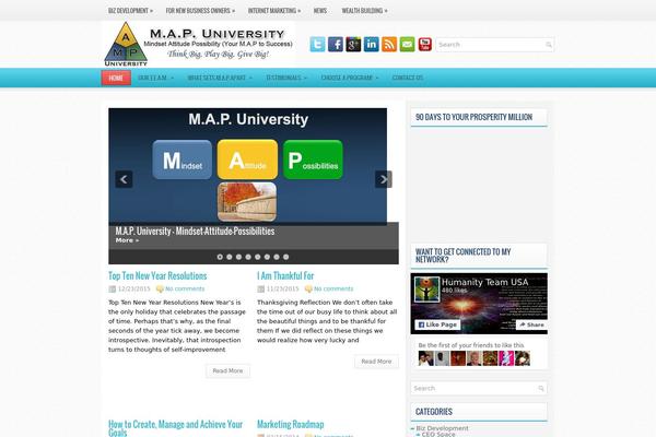 iMagazine theme site design template sample