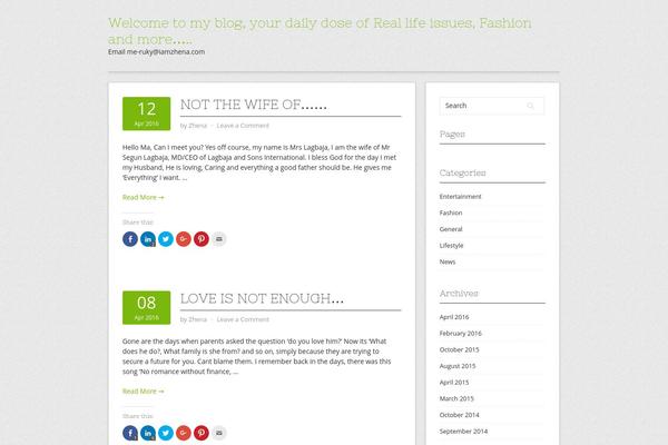 Contango theme site design template sample