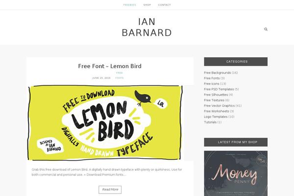 Everly theme site design template sample
