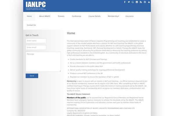 Bizniz theme site design template sample