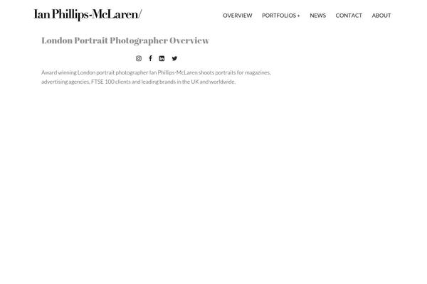 ianphillips-mclaren.com site used Zpholio