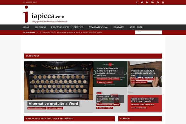 MH Magazine theme site design template sample