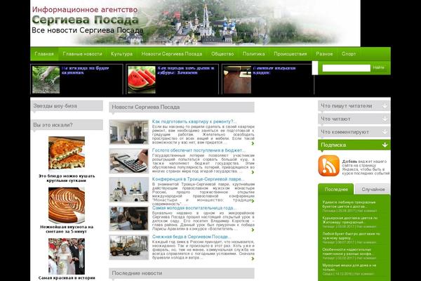 City News theme site design template sample