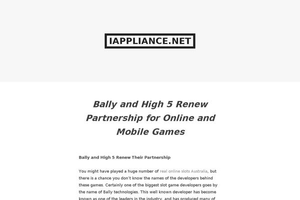 iappliance.net site used Argent