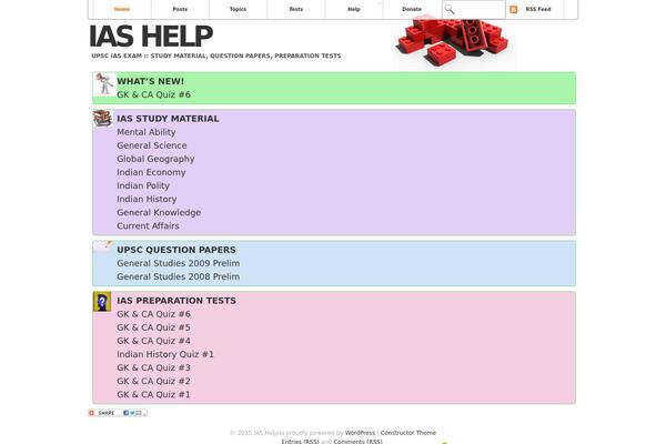 Constructor theme site design template sample