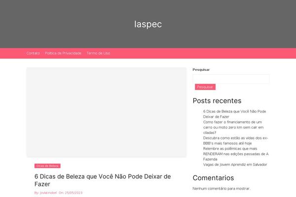 Cream Blog theme site design template sample