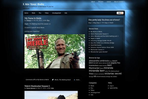 Pixeled theme site design template sample