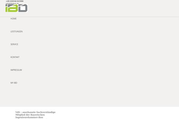 Impreza theme site design template sample