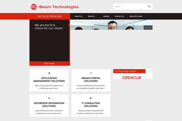 Infinity theme site design template sample