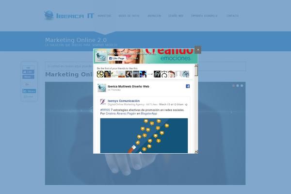 Site using Facebook FanBox Popup plugin
