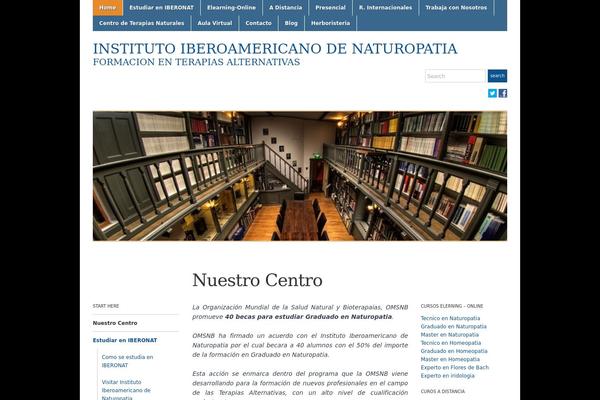 Academica theme site design template sample