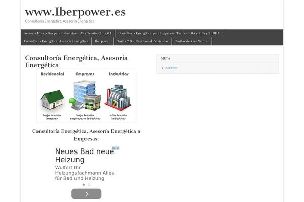 WordPress website example screenshot