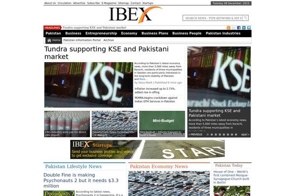 News theme site design template sample