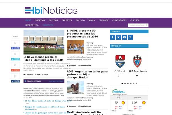 Site using RSS Feed Widget plugin