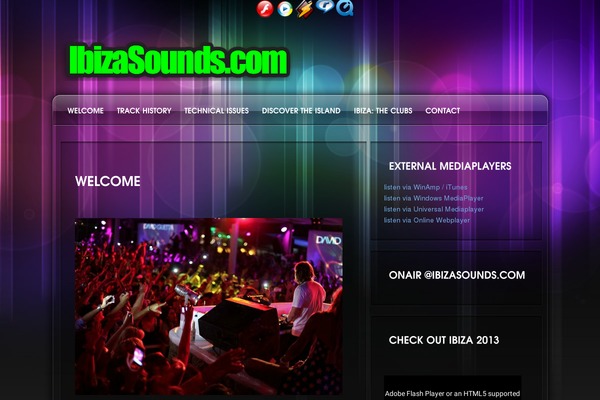 Nightclubbing theme site design template sample