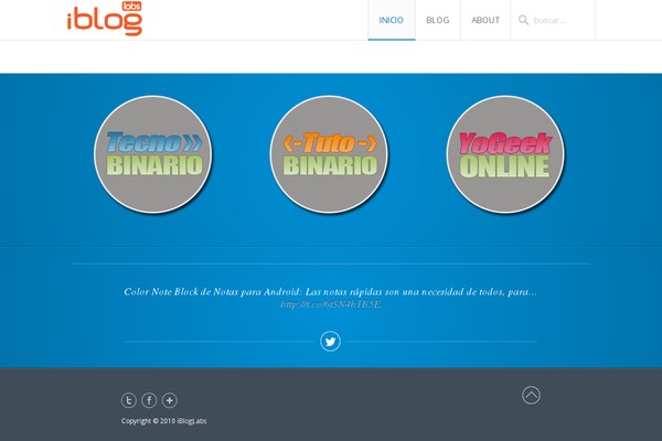 Infinite theme site design template sample