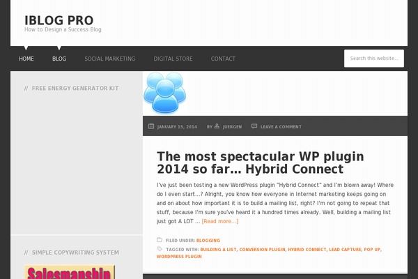 Streamline Pro theme site design template sample