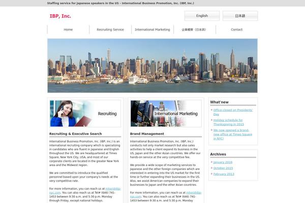 Ibp theme site design template sample