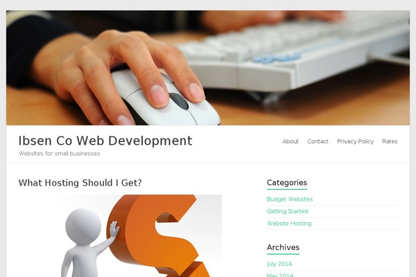 Spacious theme site design template sample