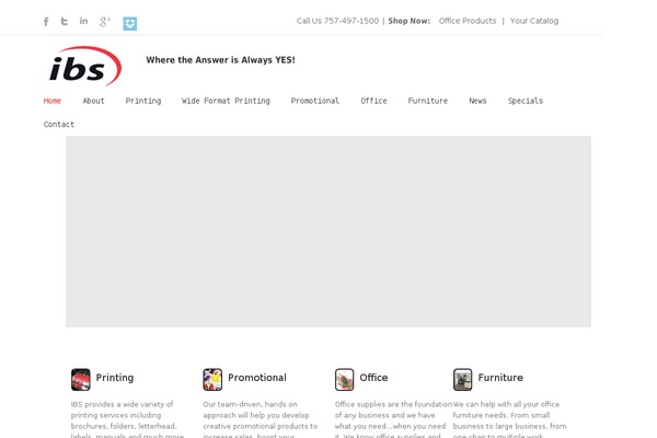 Ibs theme site design template sample