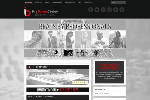 Musicmaker theme site design template sample