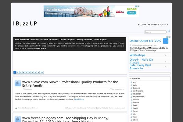 Suffusion theme site design template sample