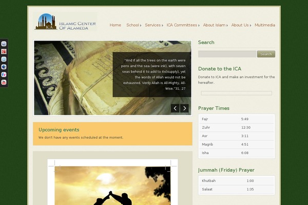 Ecclesia theme site design template sample