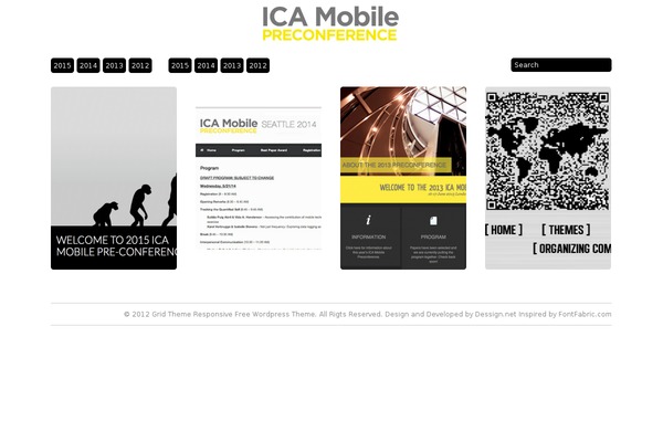 Grid Theme Responsive theme site design template sample