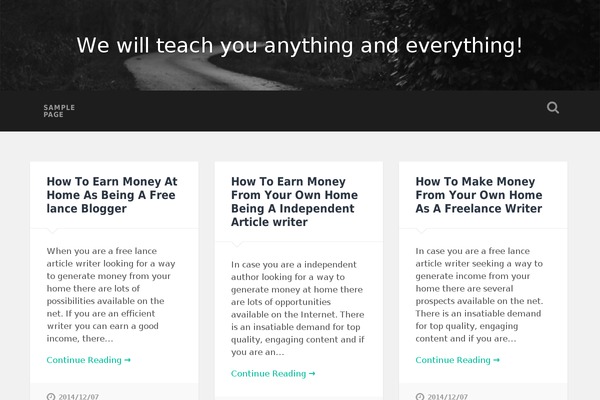 Baskerville theme site design template sample