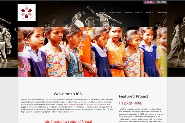 Salutation theme site design template sample
