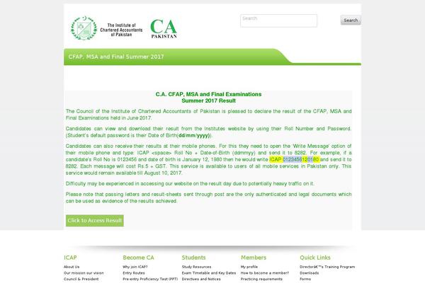 ICAP theme websites examples