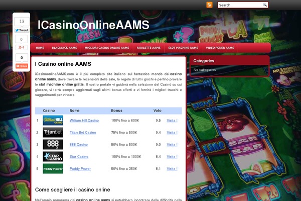 icasinoonlineaams.com site used Slotmachine