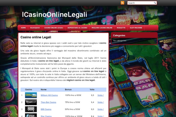 icasinoonlinelegali.com site used Slotmachine