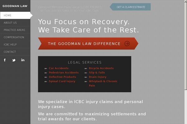 Goodman theme site design template sample