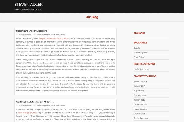 Nest theme site design template sample