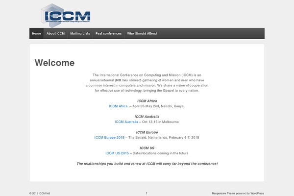 iccm.org site used Responsive