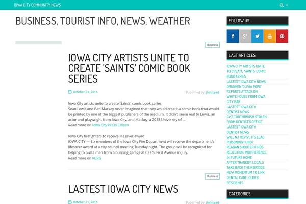 MaxFlat Core theme site design template sample