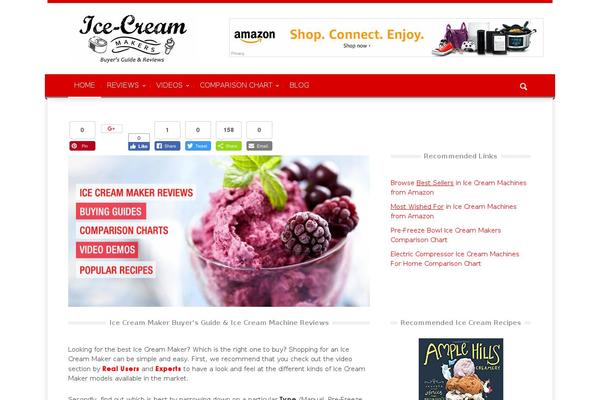 Magazin theme site design template sample
