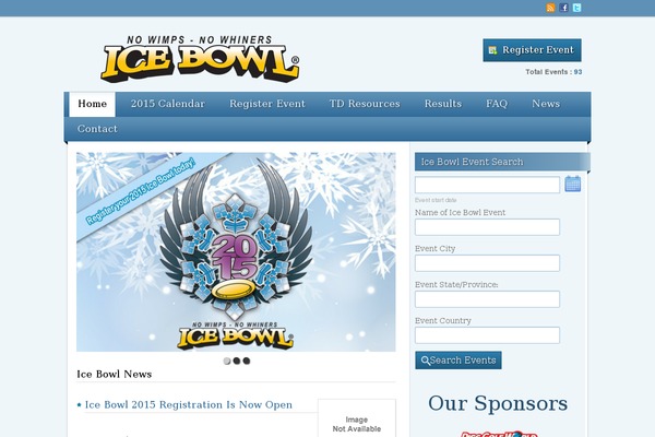 Events theme site design template sample