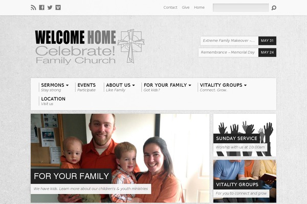 Resurrect theme site design template sample