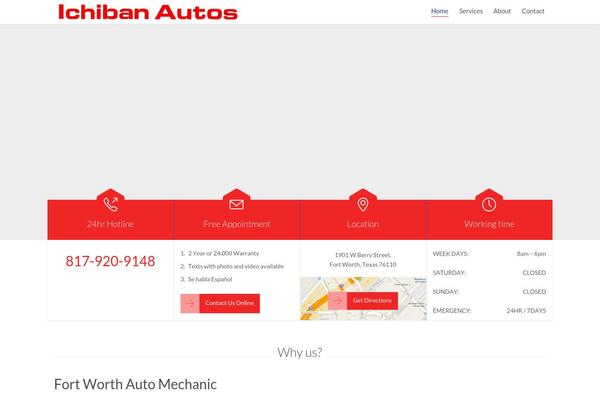 Auto Repair theme site design template sample