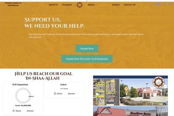 Site using Daily-prayer-time-for-mosques plugin