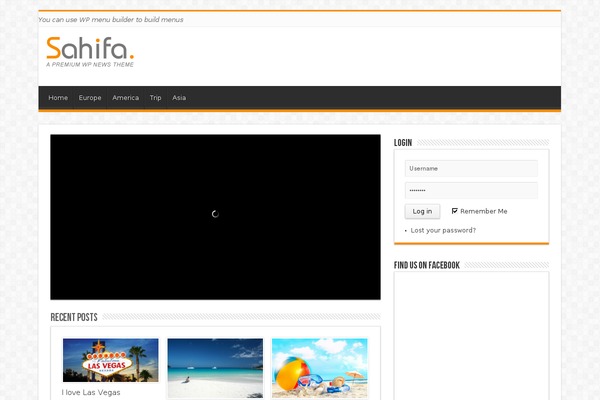 Sahifa theme site design template sample