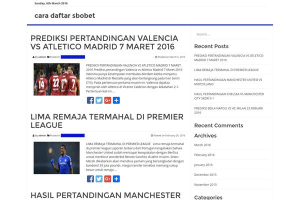 Smart Magazine theme site design template sample