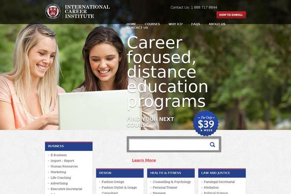 Ici theme site design template sample