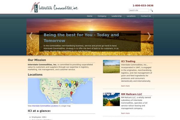 Interstate theme site design template sample